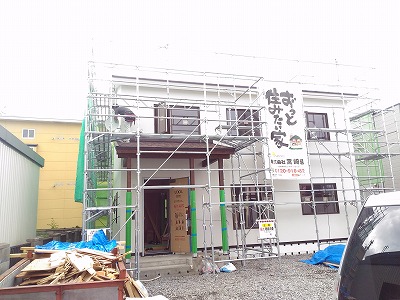 外部工事進捗状況（旭川近郊の工務店ならミヤザキホーム）