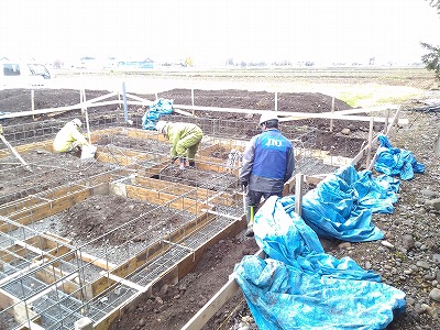 JIO配筋検査（旭川近郊の工務店ならミヤザキホーム）