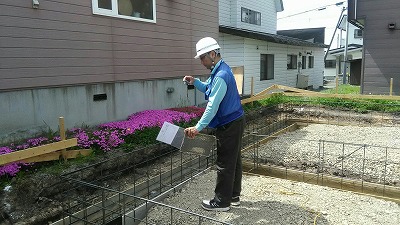 JIO配筋検査(旭川近郊の工務店ならミヤザキホーム）