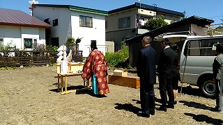 地鎮祭(旭川近郊の工務店ならミヤザキホーム）