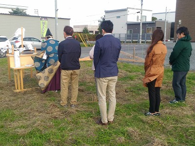 地鎮祭(旭川近郊の工務店ならミヤザキホーム）