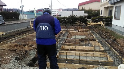 JIO配筋検査（旭川近郊の工務店ならミヤザキホーム）