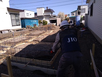 JIO配筋検査（旭川近郊の工務店ならミヤザキホーム）