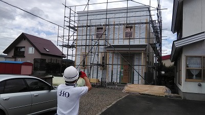JIO追加外装下地検査(旭川近郊の工務店ならミヤザキホーム）