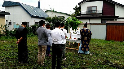 地鎮祭(旭川近郊の工務店ならミヤザキホーム）