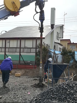 地盤改良工事（旭川近郊の工務店ならミヤザキホーム）