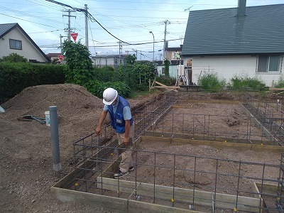 配筋検査（旭川近郊の工務店ならミヤザキホーム）