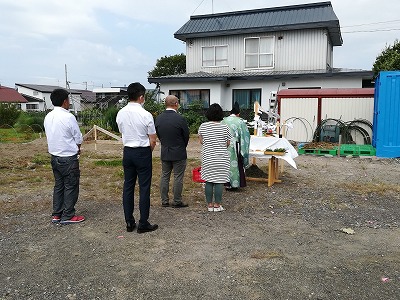 地鎮祭（旭川近郊の工務店ならミヤザキホーム）