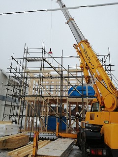 建方二日目(旭川近郊の工務店ならミヤザキホーム）