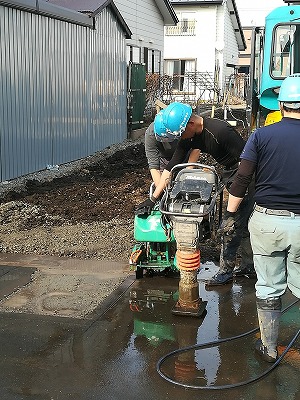 先行配管工事（旭川近郊の工務店ならミヤザキホーム）