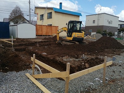 根掘り（旭川近郊の工務店ならミヤザキホーム）