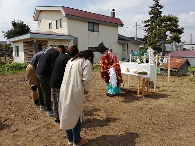 地鎮祭（旭川近郊の工務店ならミヤザキホーム）