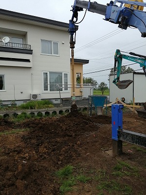 地盤改良工事（旭川近郊の工務店ならミヤザキホーム）