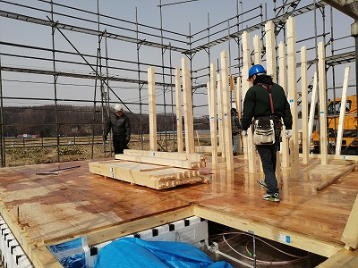 建て方（旭川近郊の工務店ならミヤザキホーム）