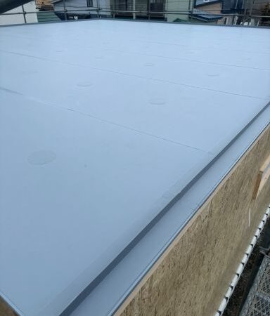 建て方~屋根防水シート(旭川近郊の工務店ならミヤザキホーム)